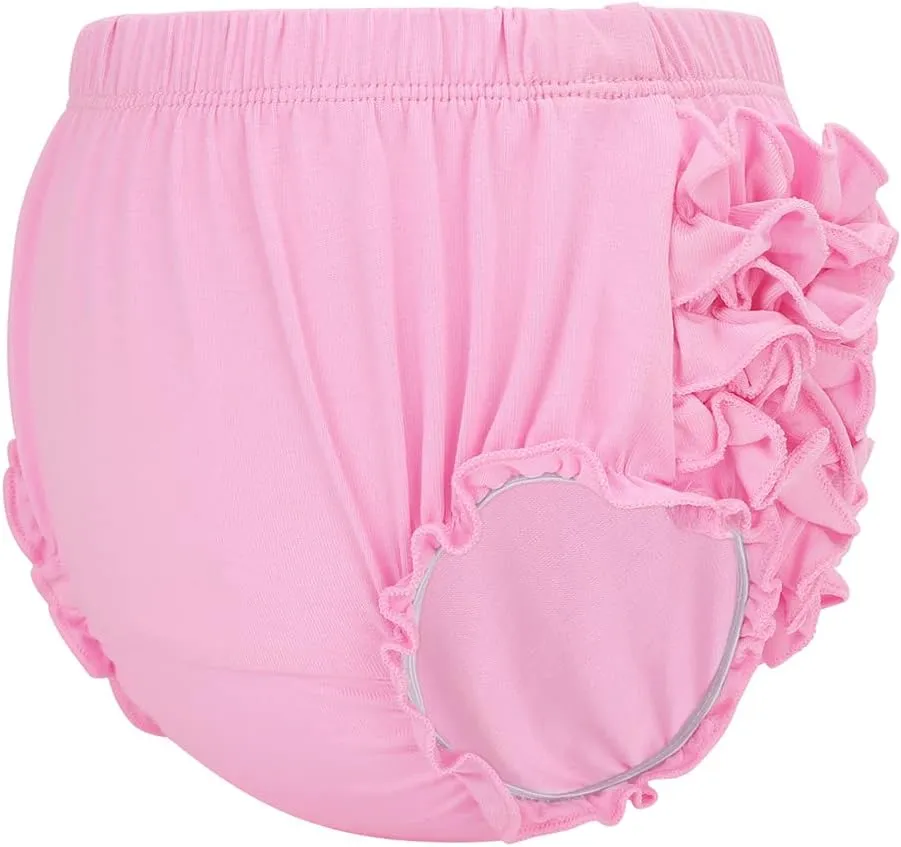 Century Star Baby Bloomers Ruffle Diaper Cover for Toddler Girls Newborn Toddler Kids Panties Bloomers Girl's Cotton Shorts