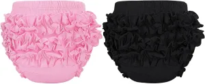 Century Star Baby Bloomers Ruffle Diaper Cover for Toddler Girls Newborn Toddler Kids Panties Bloomers Girl's Cotton Shorts