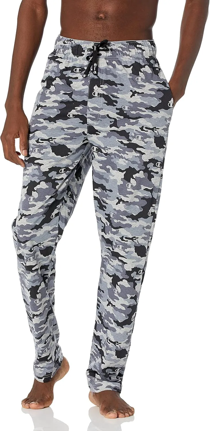Champion mens Jersey Camo Sleep Pants