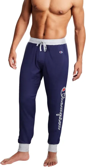 Champion Men's Sleep Jogger Pants, Men's Rib Cuff Sleep Pants, Comfortable Lounge Jogger Sweatpants for Men, 29.5" Inseam