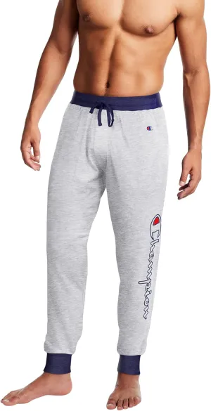 Champion Men's Sleep Jogger Pants, Men's Rib Cuff Sleep Pants, Comfortable Lounge Jogger Sweatpants for Men, 29.5" Inseam