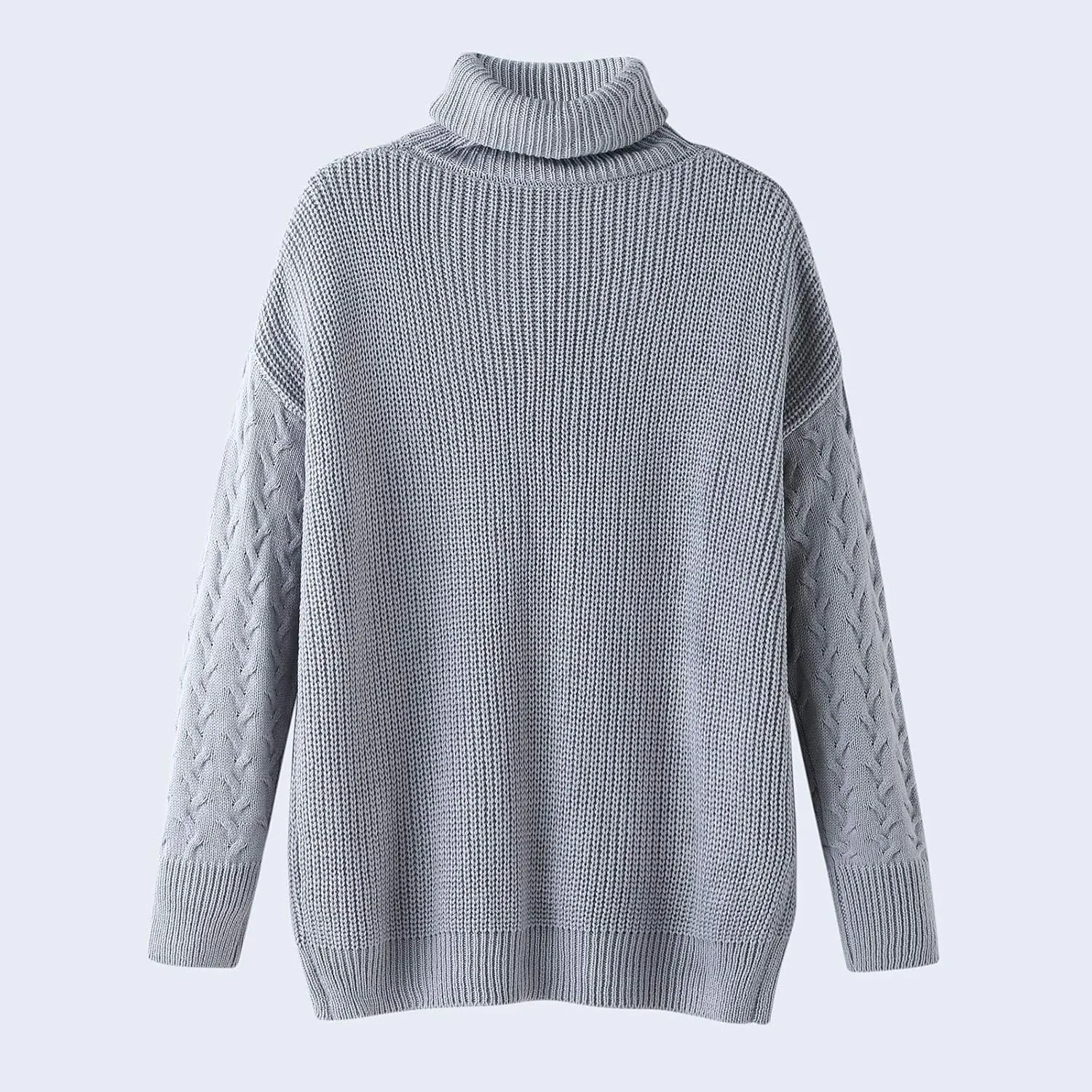 Chunky Sweaters for Women 2023 Turtleneck Pullover Sweaters Long Sleeve Fall Sweaters Casual Loose Jumper Tops