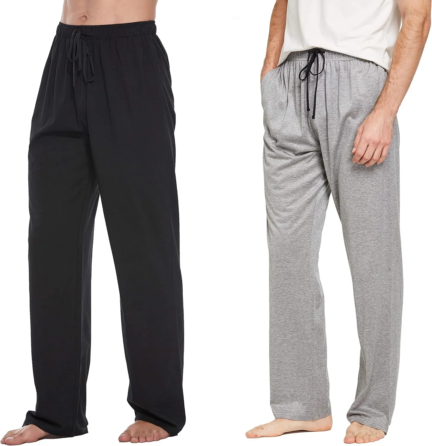 Comfortable Jersey Cotton Knit Pajama Lounge Sleep Pants