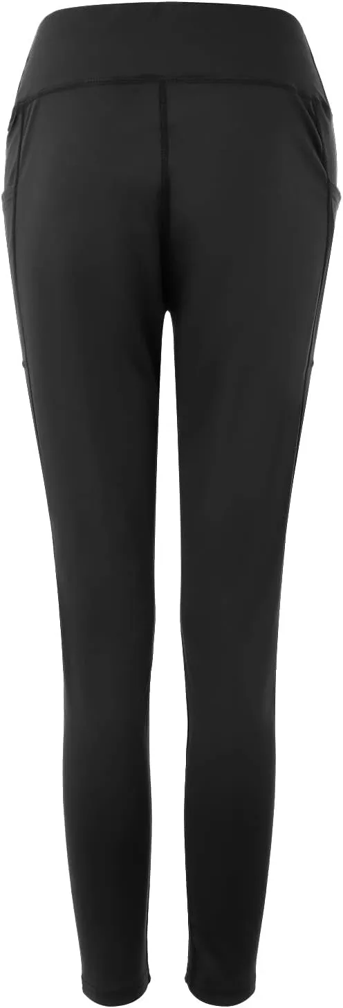 Compression Leggings for Women High Waist Tummy Control Stretchy Seamless Slim Yoga Leggings with Pockets Sportswear