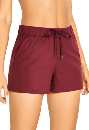 CRZ YOGA Stretch Womens Shorts 3.5'' - Athletic Workout Hiking Shorts for Summer Golf Running Shorts Pockets Dressy Casual