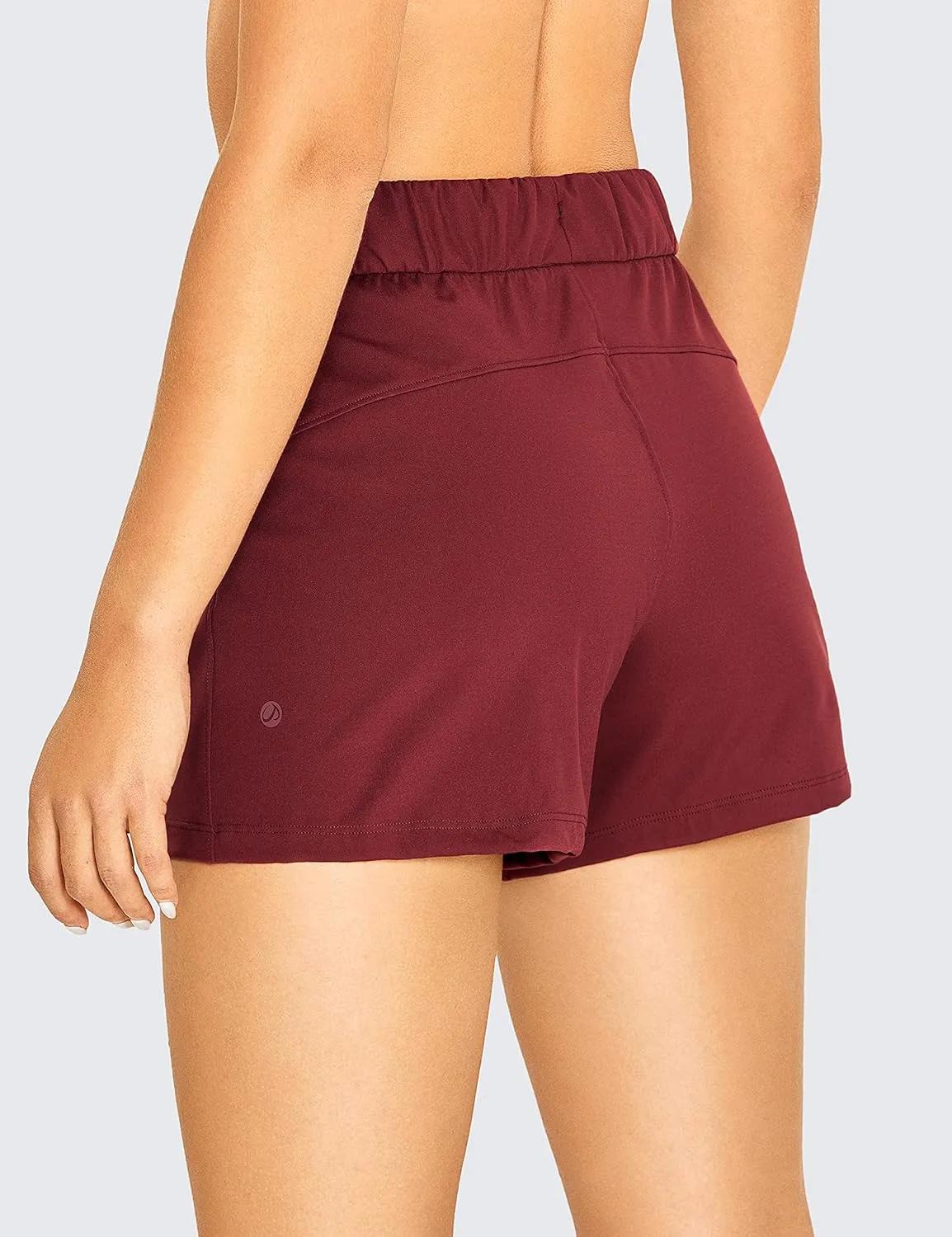 CRZ YOGA Stretch Womens Shorts 3.5'' - Athletic Workout Hiking Shorts for Summer Golf Running Shorts Pockets Dressy Casual