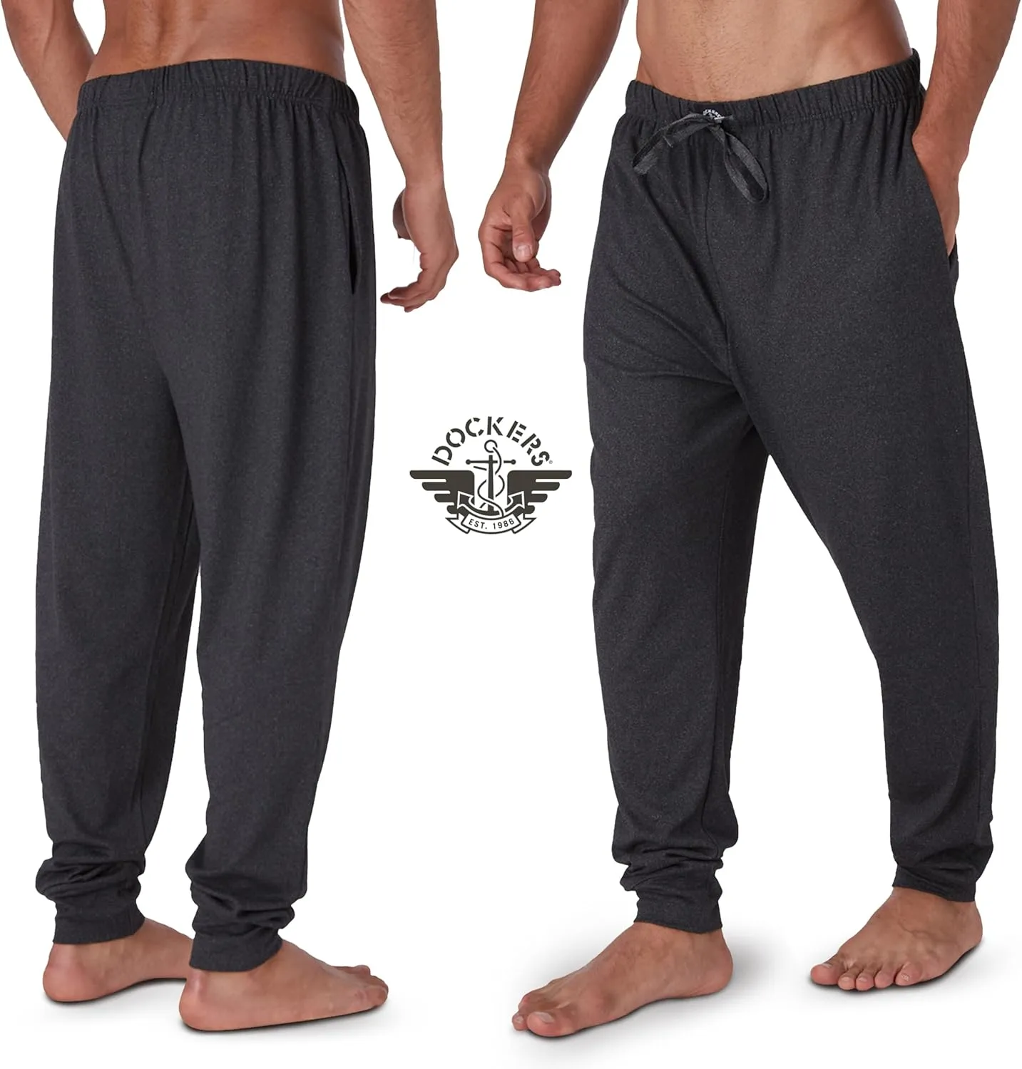DOCKERS Mens Pajama Pants, Lightweight Lounge Casual Sleep Pants for Men
