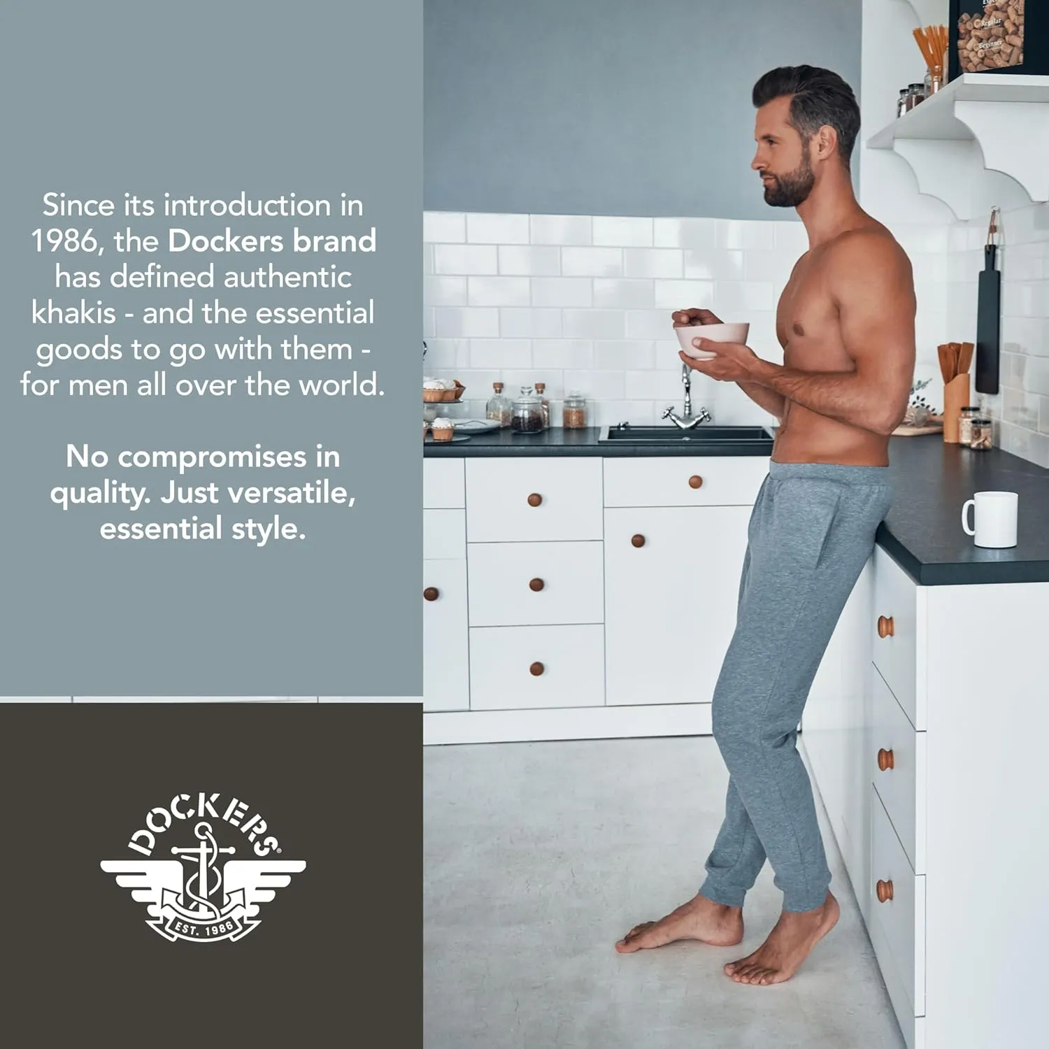 DOCKERS Mens Pajama Pants, Lightweight Lounge Casual Sleep Pants for Men