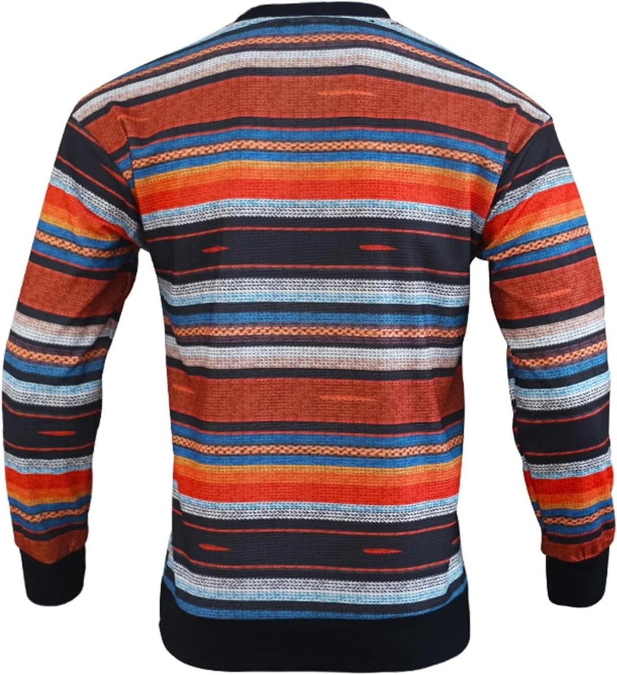 Dress Sweater For Men Fashion Casual Personality Christmas Printed Couple Sweater Pullover Sweater Top Blue Sweater