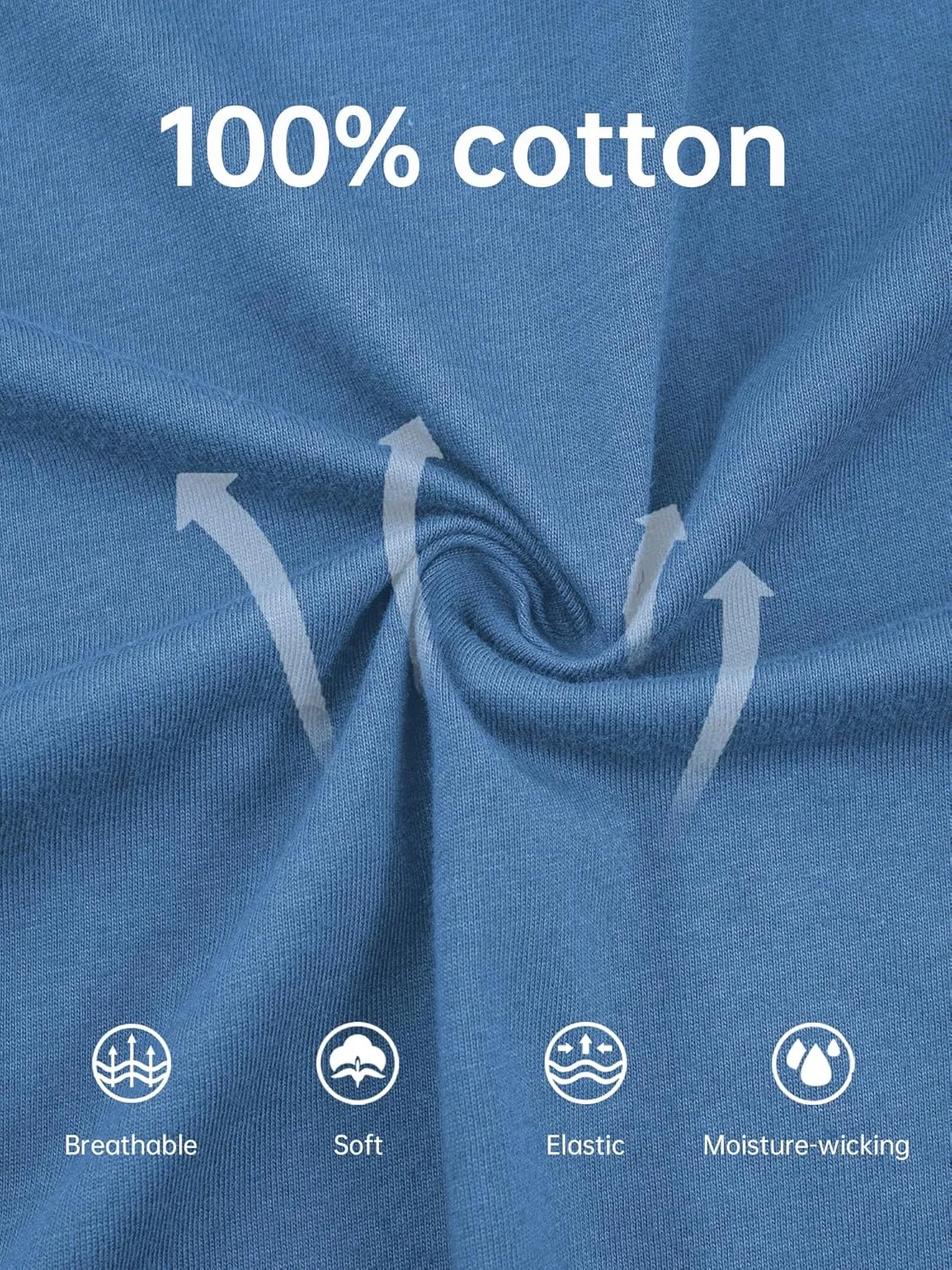 EA'S SECRET Men's 100% Cotton Pajama Bottoms Stretch Waist Soft Drawstring Sleep Lounge Pj Pants with Pockets