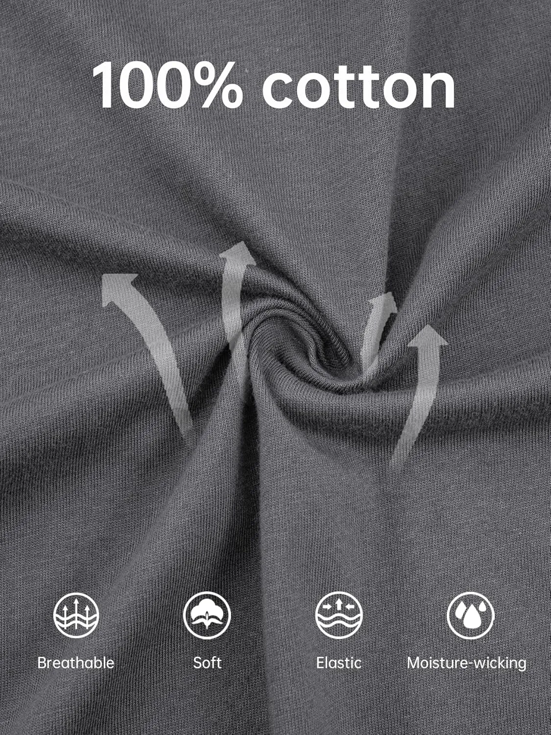 EA'S SECRET Men's 100% Cotton Pajama Bottoms Stretch Waist Soft Drawstring Sleep Lounge Pj Pants with Pockets