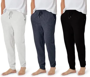 Eddie Bauer 3Pk Mens Pajama Pants - Cotton Knit Mens Lounge Pants with Pockets | Jogger Sleep Pants for Men