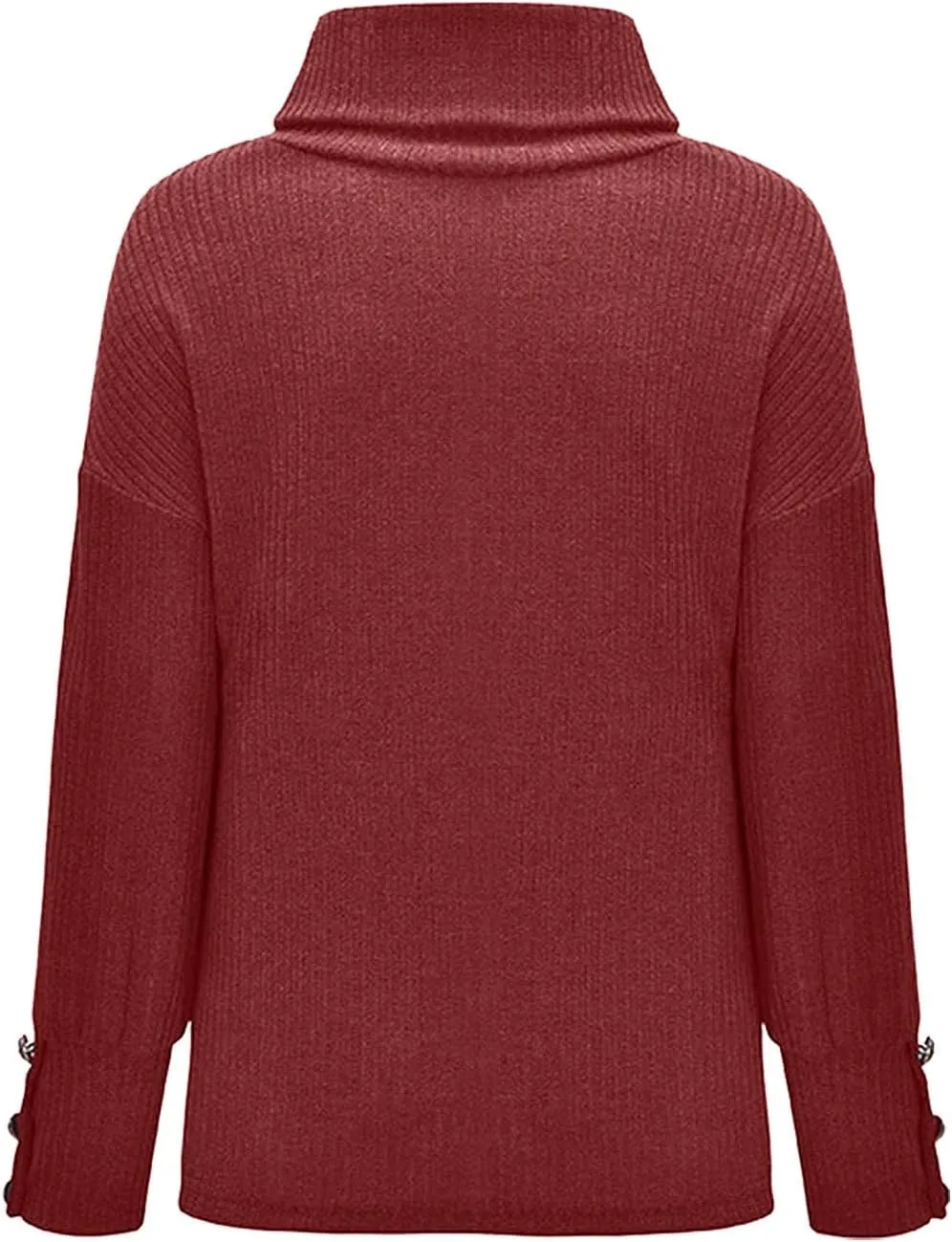 Fall Sweaters for Women 2023 Pullover Turtleneck Sweater Oversized Chunky Knit Sweater Long Sleeve Jumper Tops