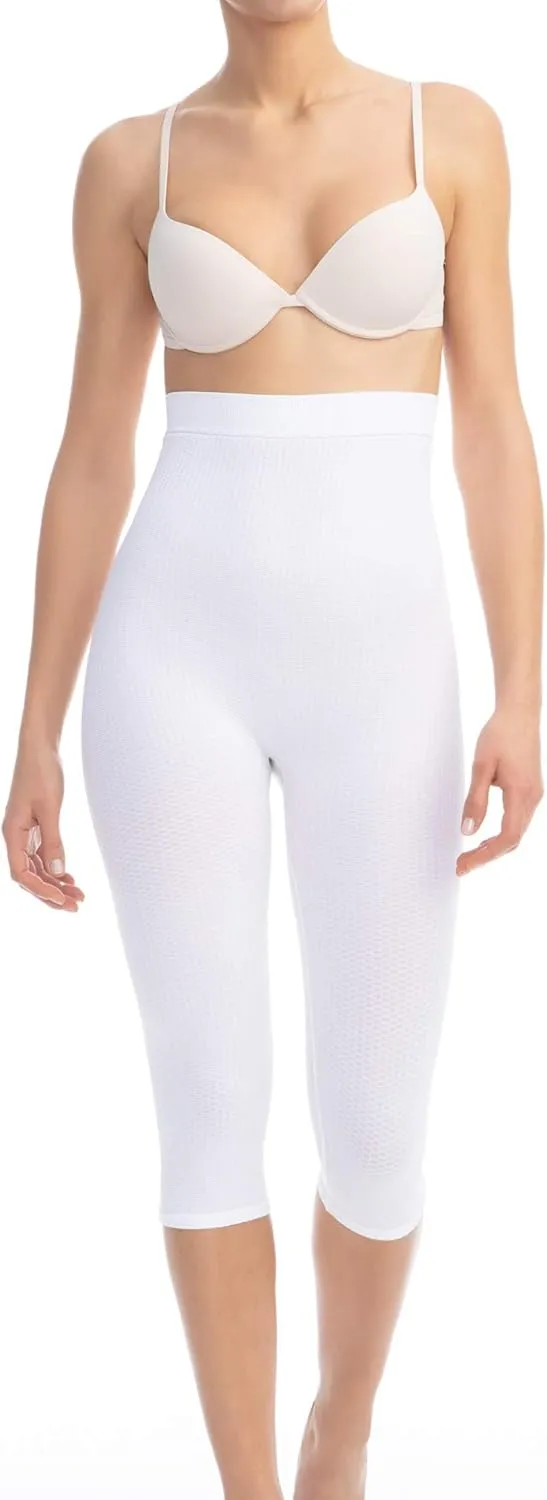 Farmacell Capri Leggings for Women Made in Italy - Anti Cellulite Shapewear - High Waisted - 123