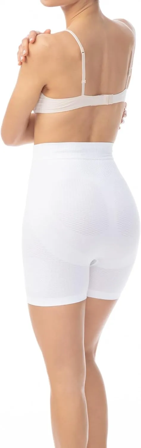 Farmacell Mid Thigh Shorts for Women Made in Italy - Seamless Tummy Control Shapewear Push-Up Anti-Cellulite - 302