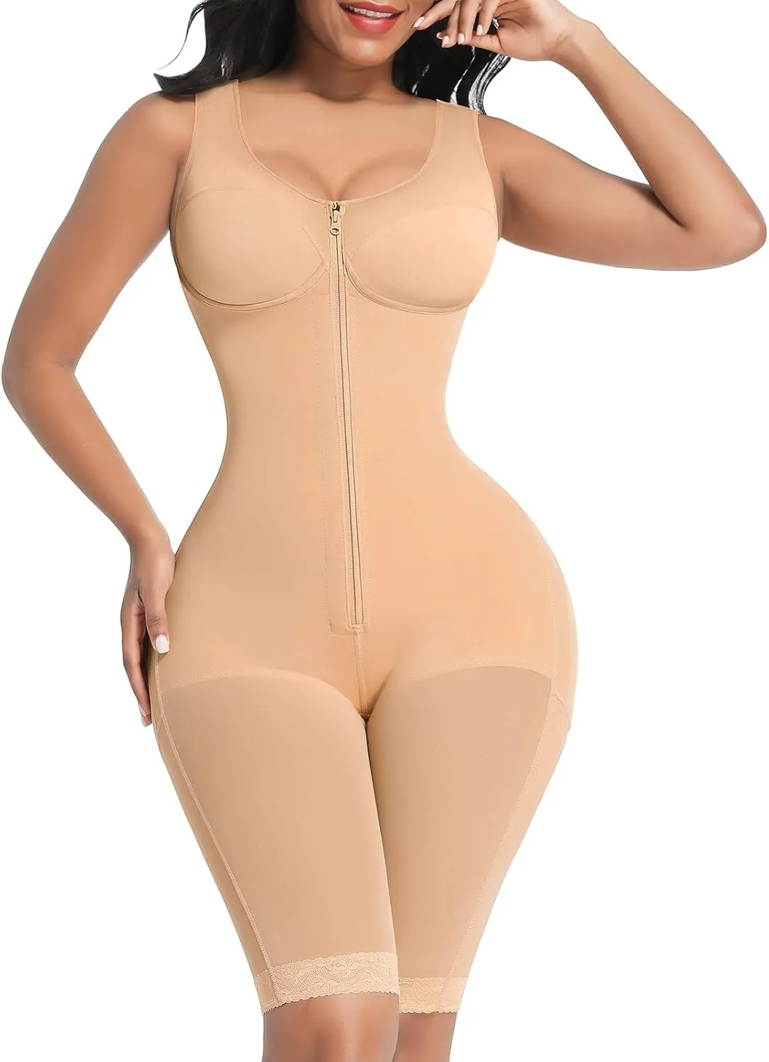 FeelinGirl Shapewear Tummy Control Post Surgery Body Shaper Compression Garment Butt Lifter