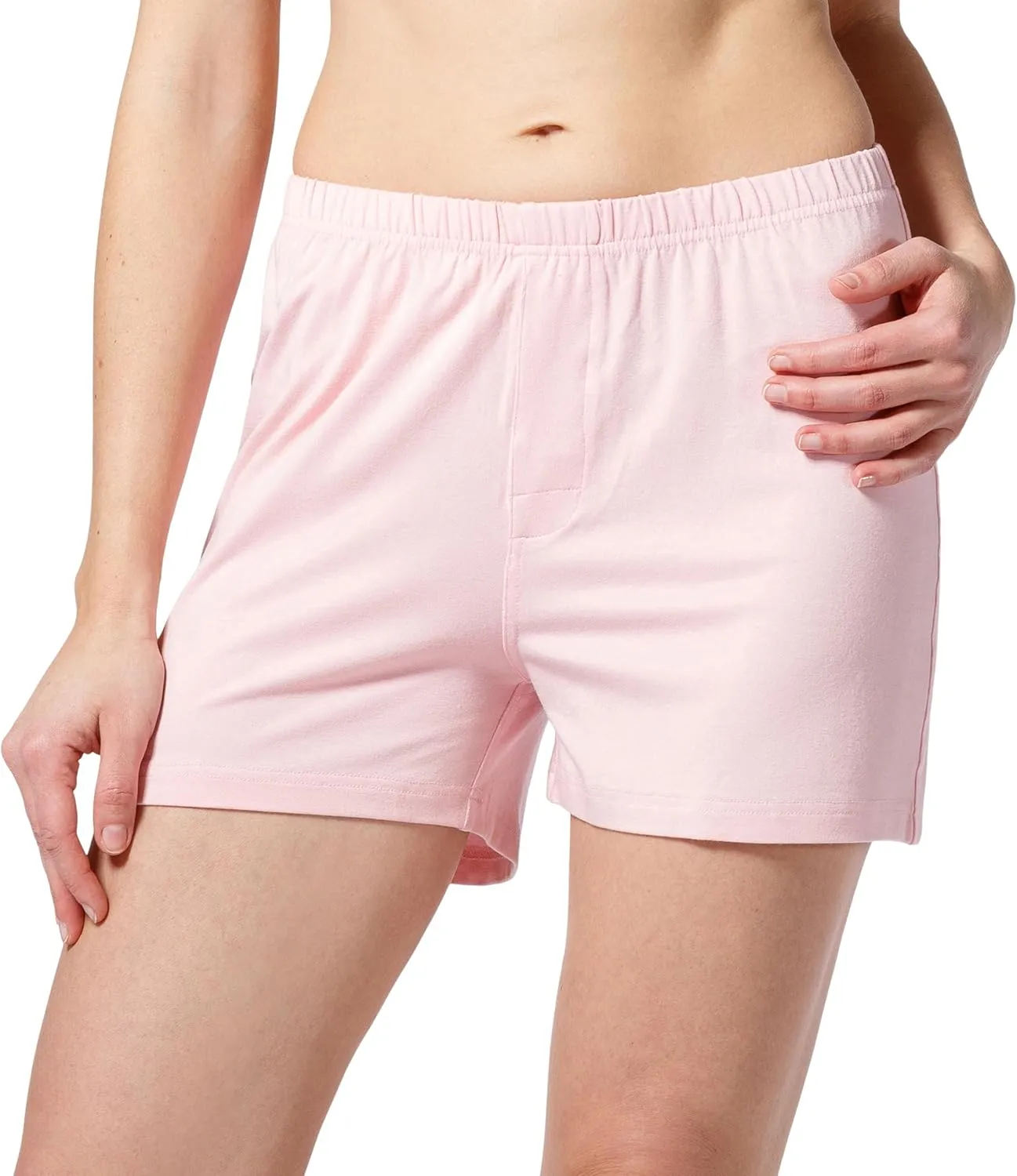 Fishers Finery Organic Cotton & Rayon Viscose Sleep Shorts for Women
