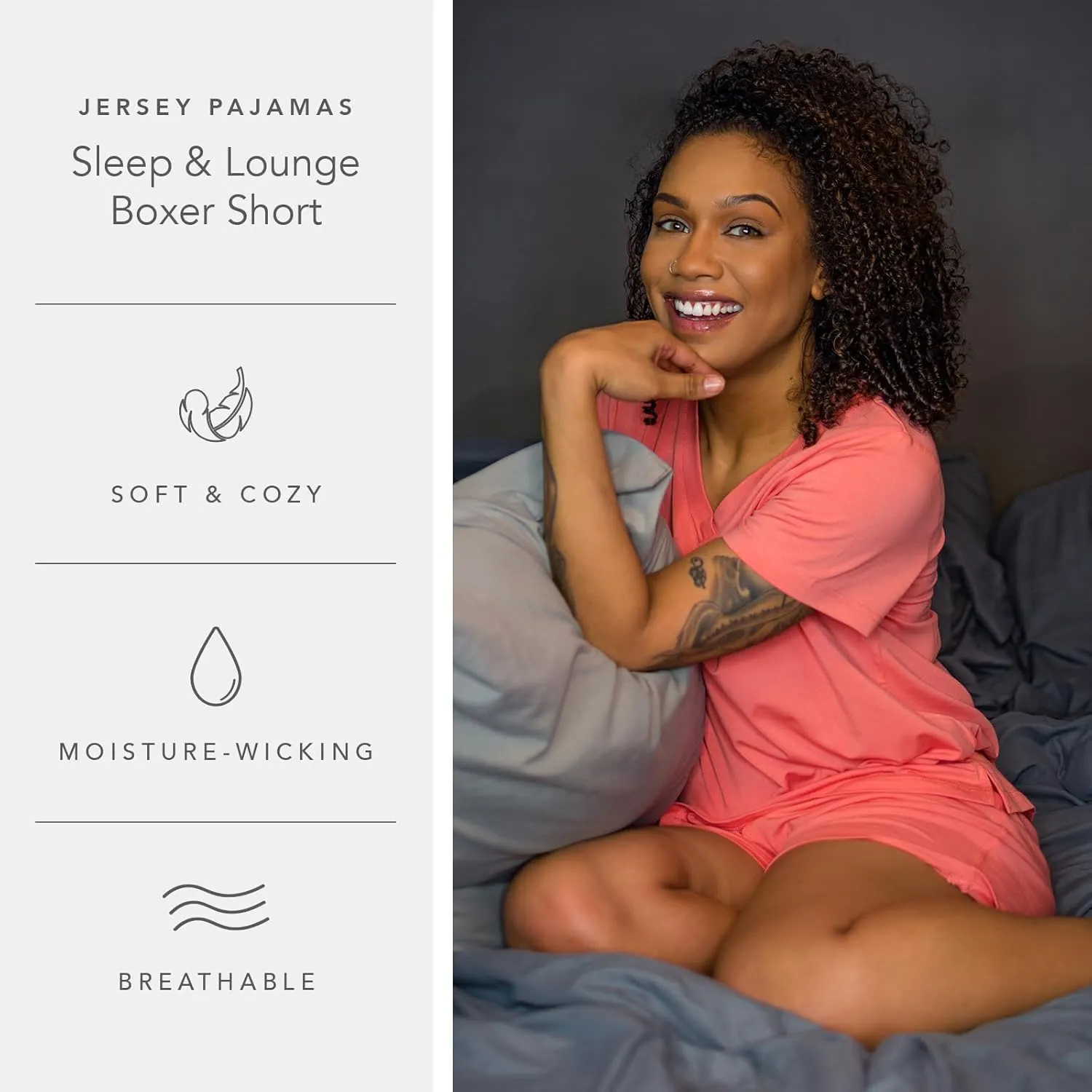 Fishers Finery Organic Cotton & Rayon Viscose Sleep Shorts for Women