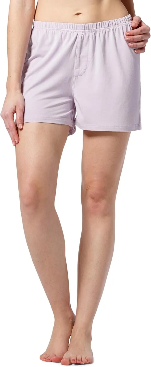 Fishers Finery Organic Cotton & Rayon Viscose Sleep Shorts for Women