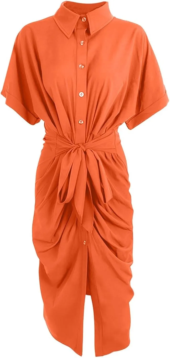 Formal Shirt Dresses for Women 2025 Vacation Fashion Spring Wedding Guest Dress Wedding Guest Summer Teacher Outfits