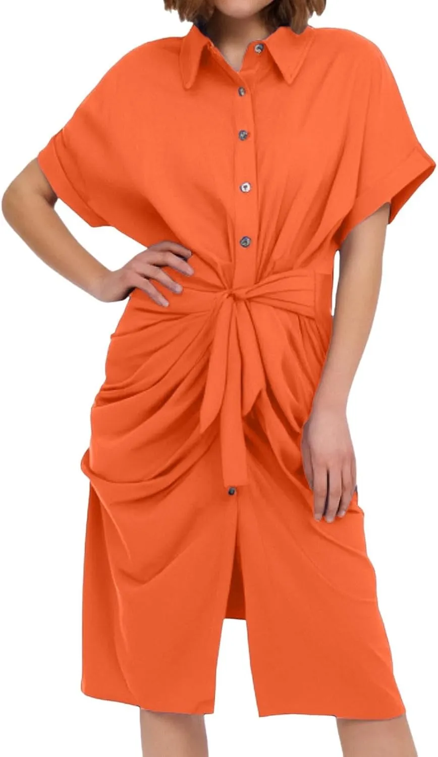 Formal Shirt Dresses for Women 2025 Vacation Fashion Spring Wedding Guest Dress Wedding Guest Summer Teacher Outfits