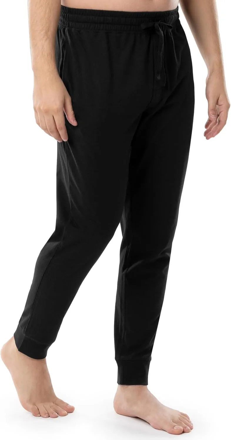 Fruit of the Loom Men's Jersey Knit Jogger Sleep Pant (1 and 2 Packs)
