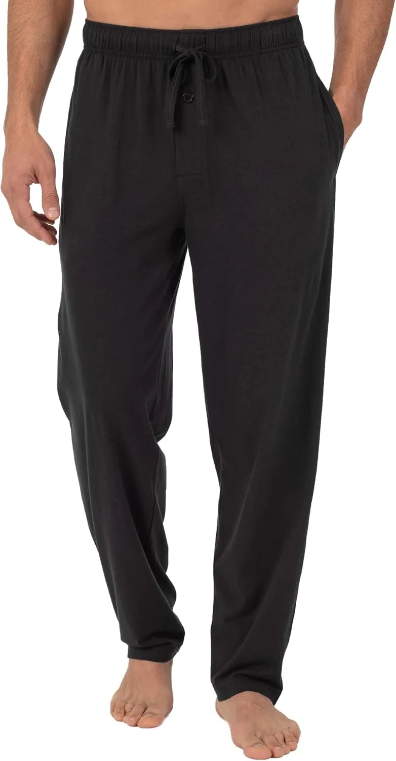 Fruit of the Loom Men's Jersey Knit Jogger Sleep Pant (1 and 2 Packs)