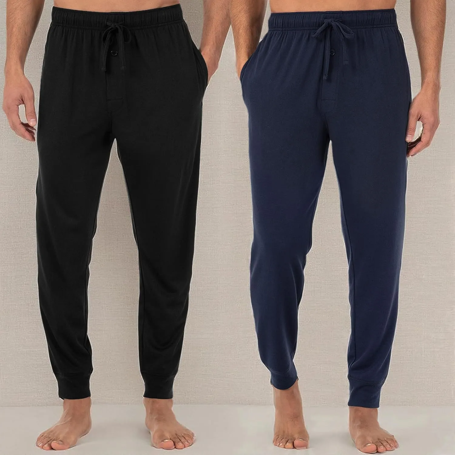 Fruit of the Loom Men's Jersey Knit Jogger Sleep Pant (1 and 2 Packs)