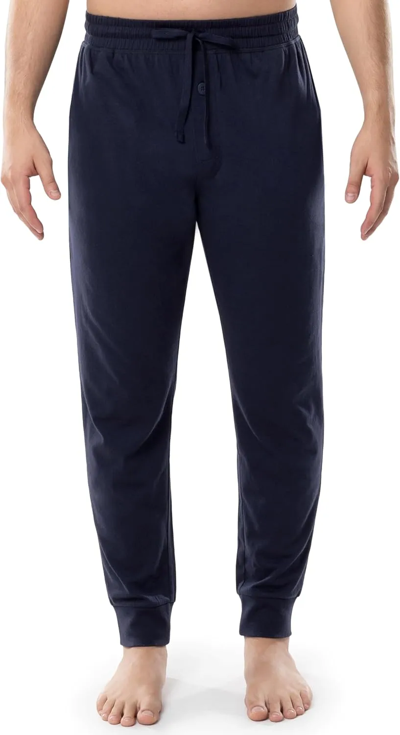 Fruit of the Loom Men's Jersey Knit Jogger Sleep Pant (1 and 2 Packs)