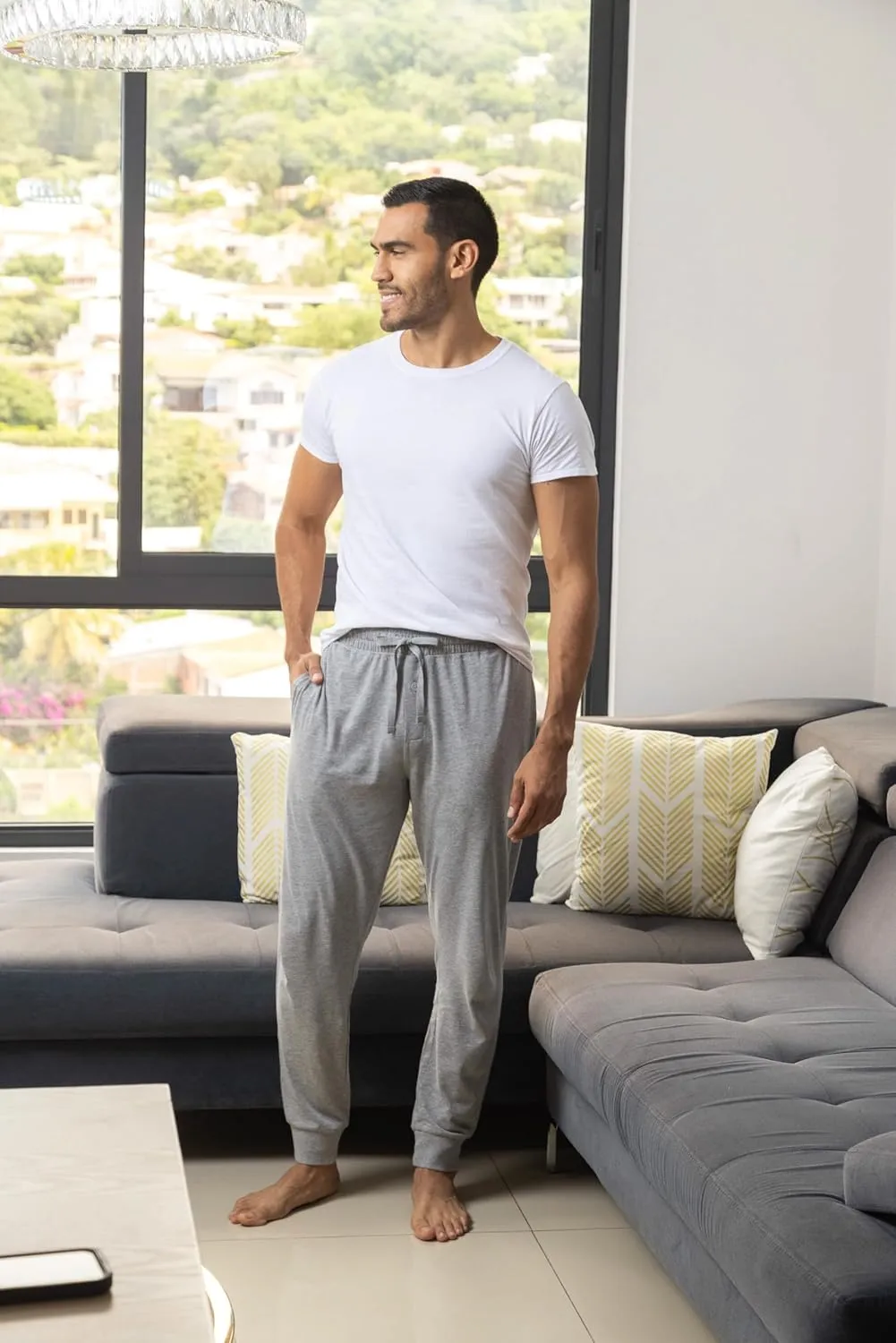 Fruit of the Loom Men's Jersey Knit Jogger Sleep Pant (1 and 2 Packs)