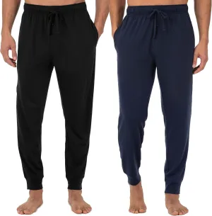 Fruit of the Loom Men's Jersey Knit Jogger Sleep Pant (1 and 2 Packs)