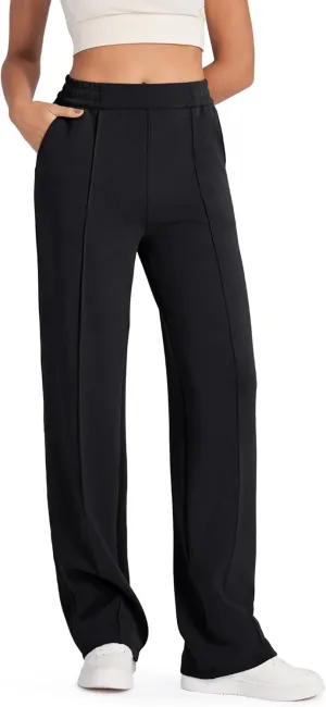 G4Free Smoofit Modal Soft Women Wide Leg Sweatpants with Pockets Yoga Pants Casual Lounge Trousers Petite/Regular/Tall