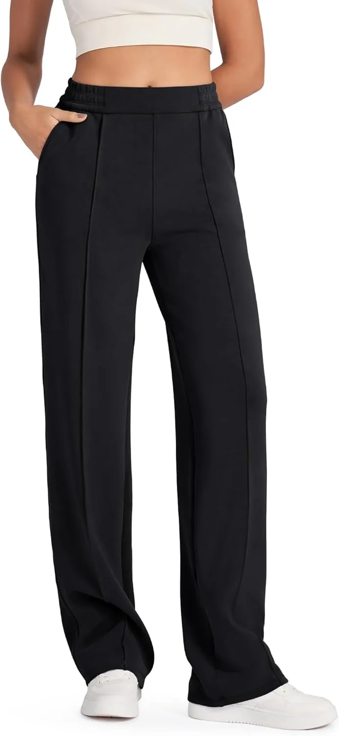 G4Free Smoofit Modal Soft Women Wide Leg Sweatpants with Pockets Yoga Pants Casual Lounge Trousers Petite/Regular/Tall