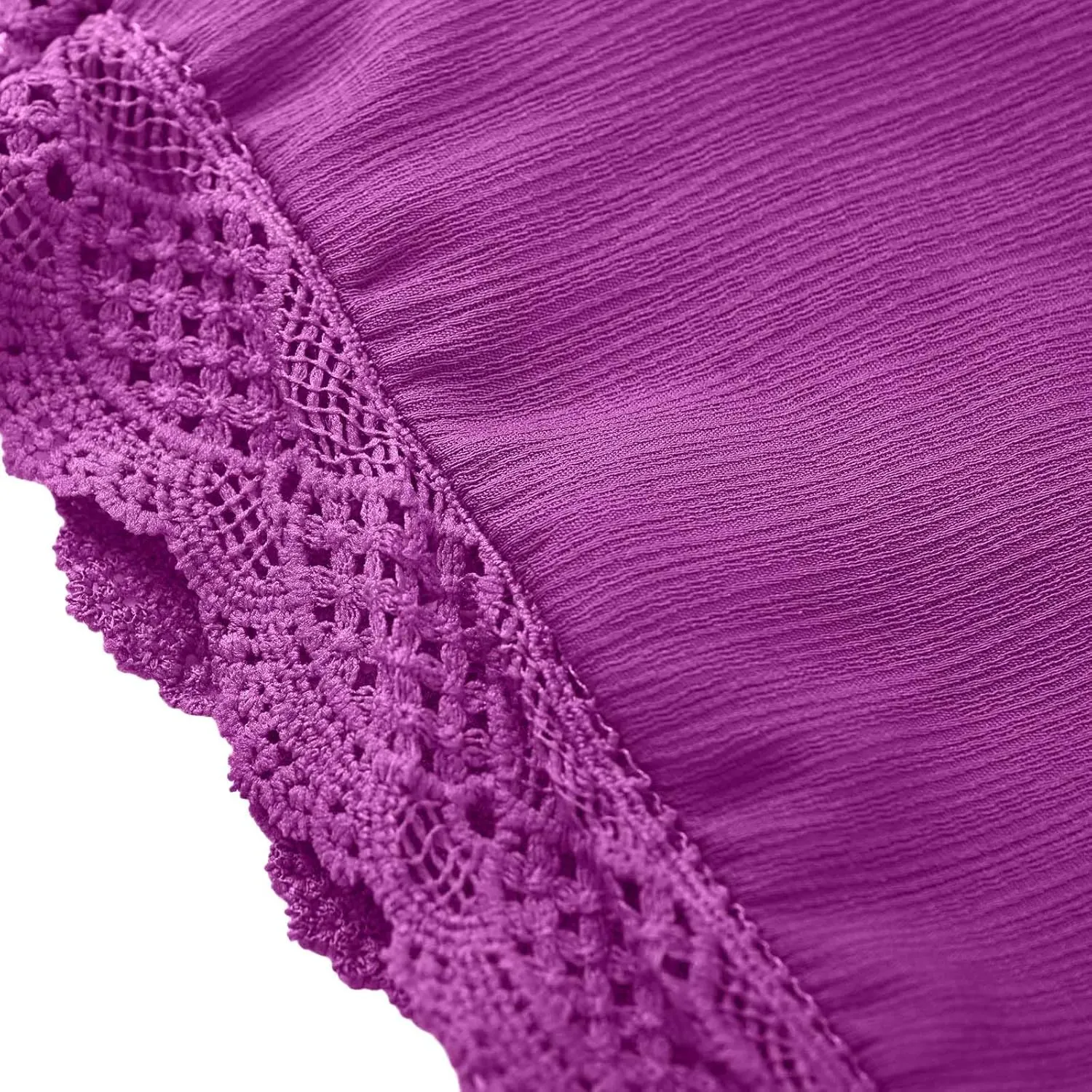 Girls Cotton Linen Shorts Cute Lace Trim Comfy Summer Elastic High Waist Yoga Dance Shorts for Kids 4-14 Years