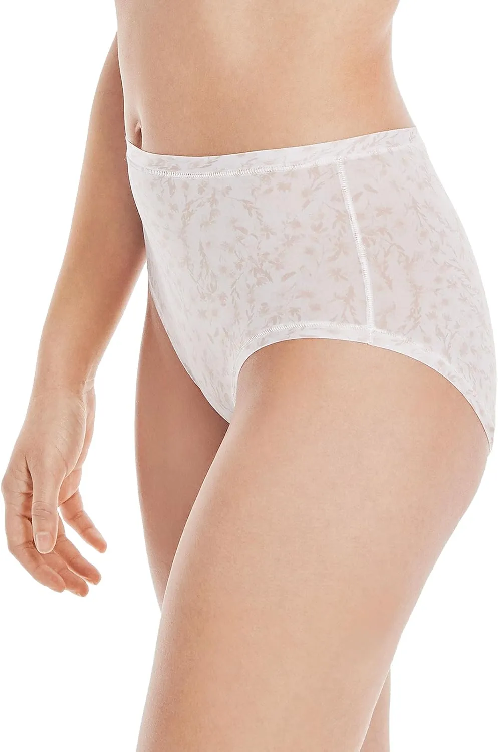 Hanes Women's Microfiber Stretch Underwear Pack, Comfort Flex Fit Brief Bikini or Thong Panties, 6-Pack
