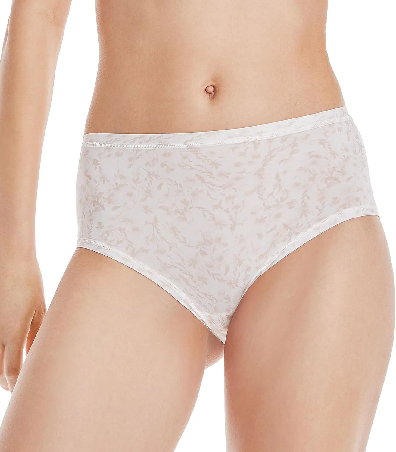 Hanes Women's Microfiber Stretch Underwear Pack, Comfort Flex Fit Brief Bikini or Thong Panties, 6-Pack