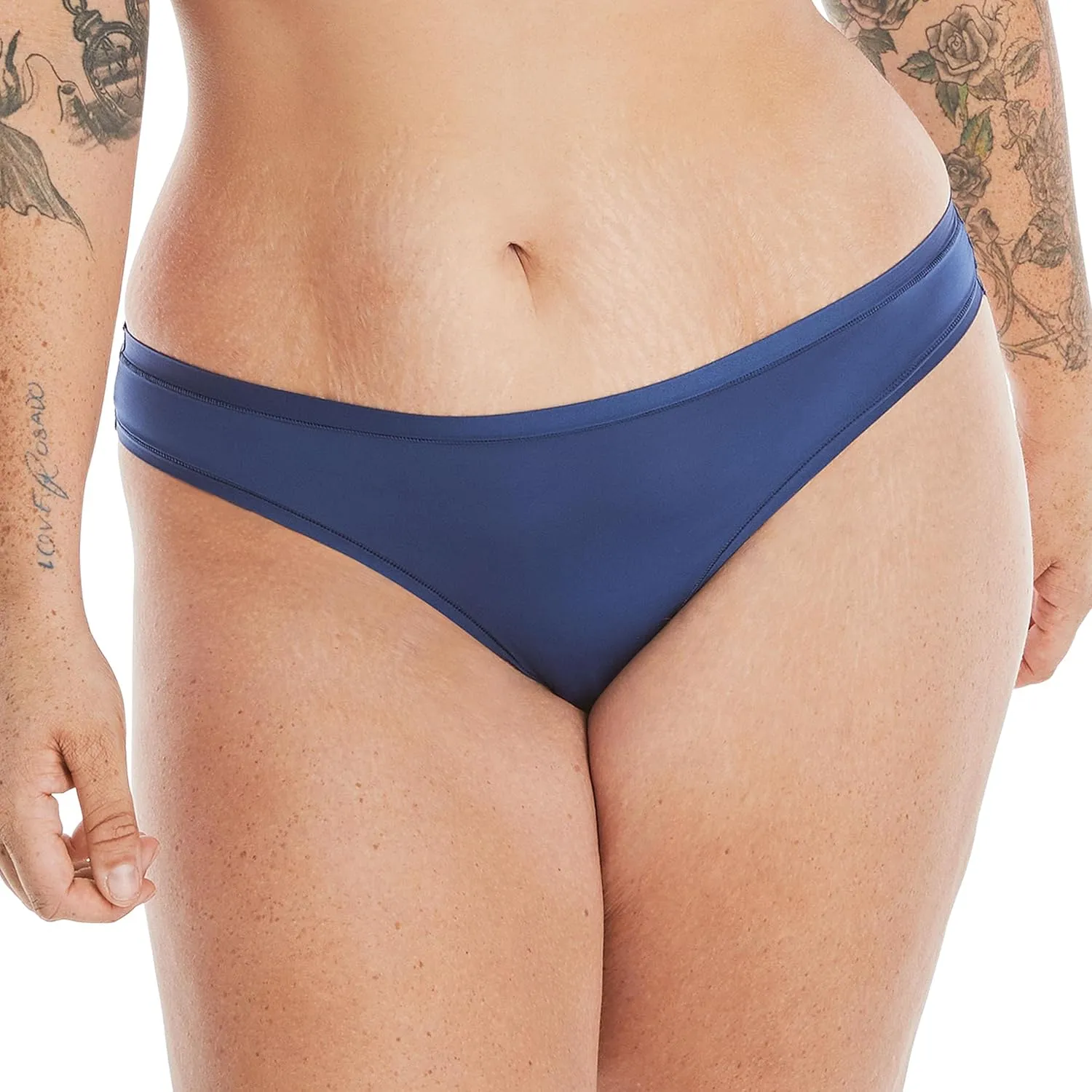 Hanes Women's Microfiber Stretch Underwear Pack, Comfort Flex Fit Brief Bikini or Thong Panties, 6-Pack