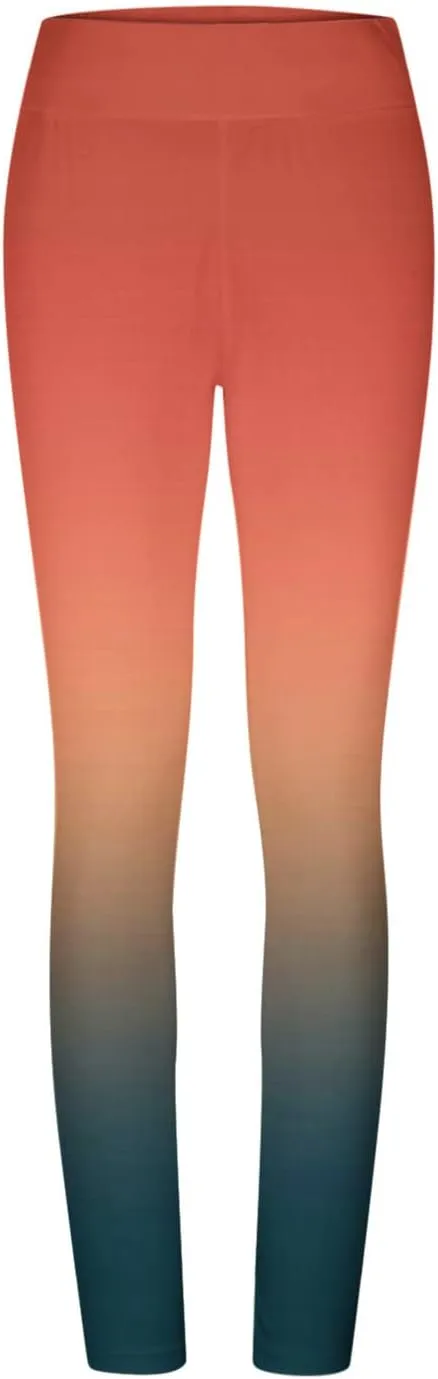 High Waisted Leggings for Women Gradient Shapewear Leggings Fitness Sports Running Yoga Athletic Pants Activewear