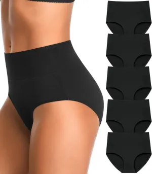 High Waisted Postpartum Underwear Womens Cotton Underwear Soft Breathable Full Coverage Stretch Panties Multipack