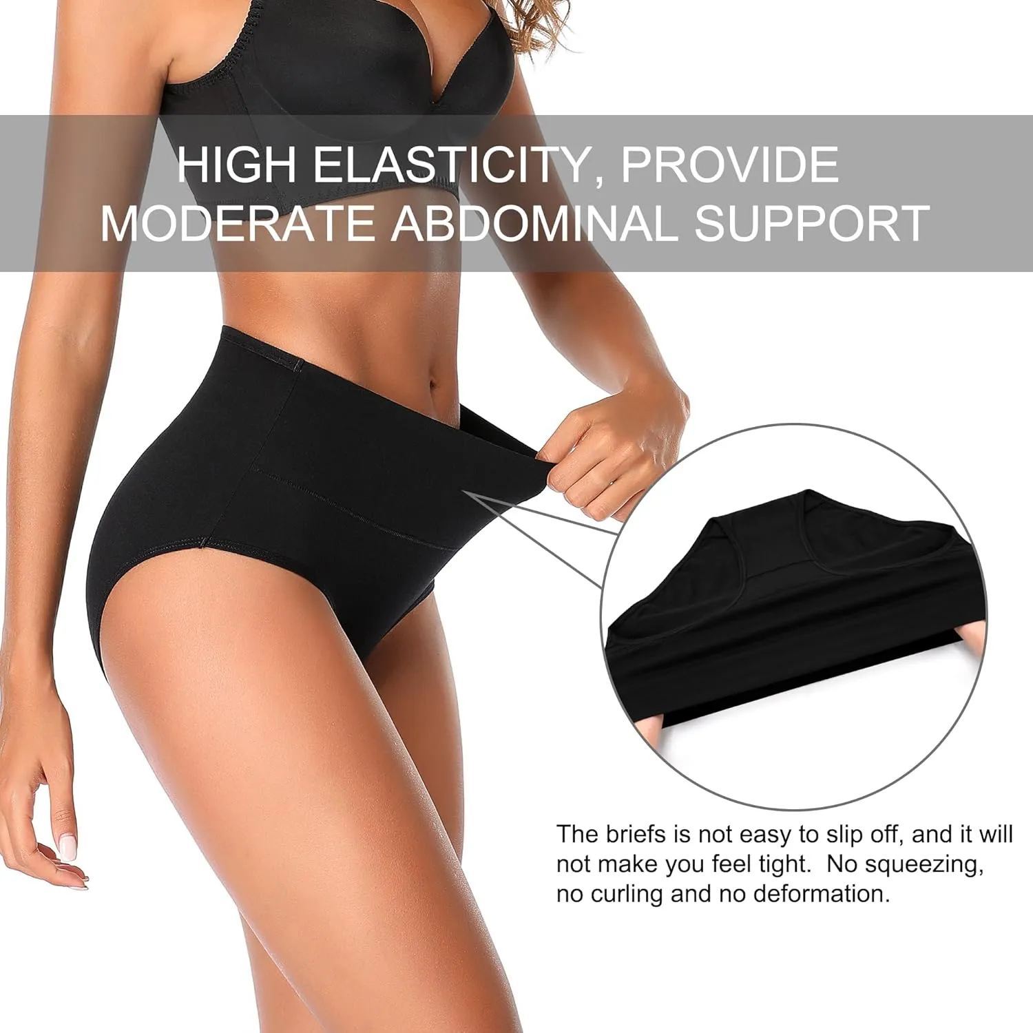 High Waisted Postpartum Underwear Womens Cotton Underwear Soft Breathable Full Coverage Stretch Panties Multipack