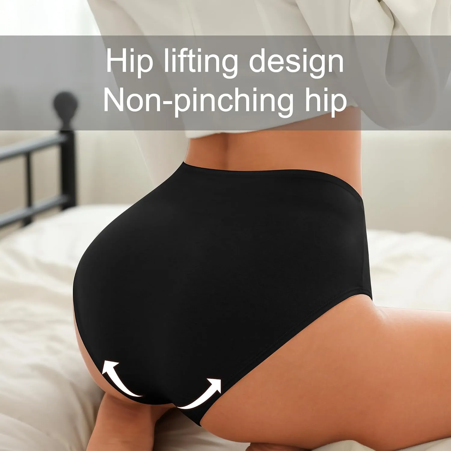 High Waisted Postpartum Underwear Womens Cotton Underwear Soft Breathable Full Coverage Stretch Panties Multipack