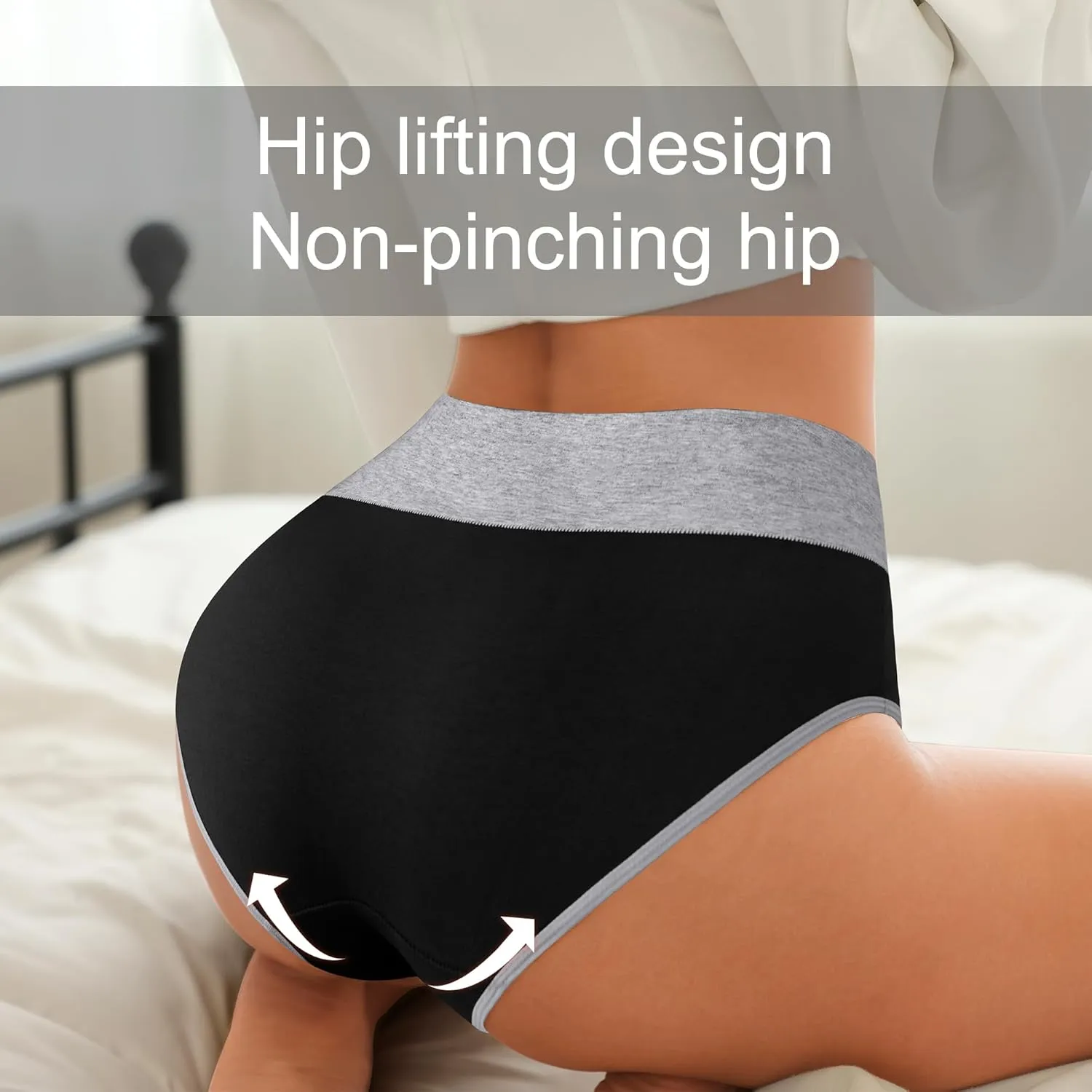 High Waisted Postpartum Underwear Womens Cotton Underwear Soft Breathable Full Coverage Stretch Panties Multipack