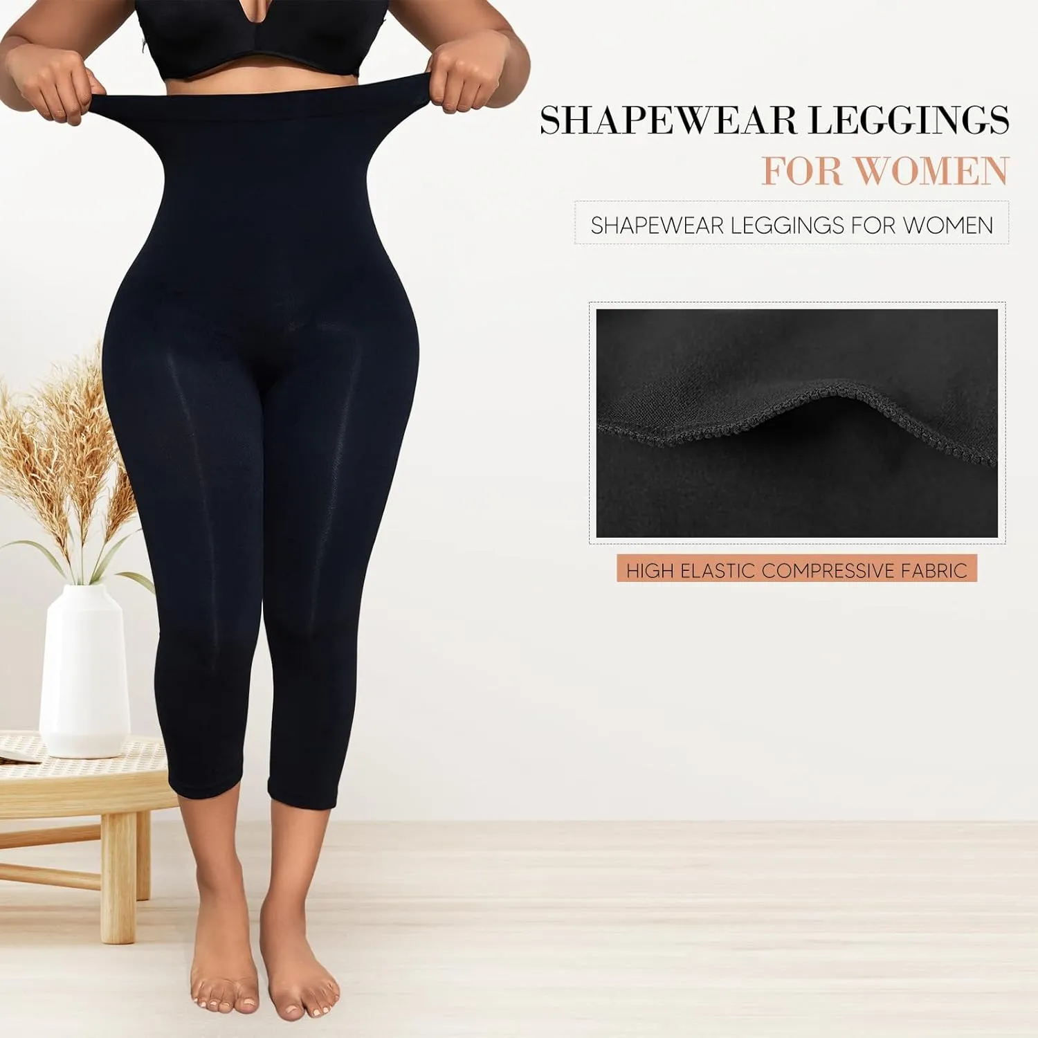 High Waisted Shapewear Leggings for Women Tummy Control Body Shaper Butt Lift Thigh Slimmer