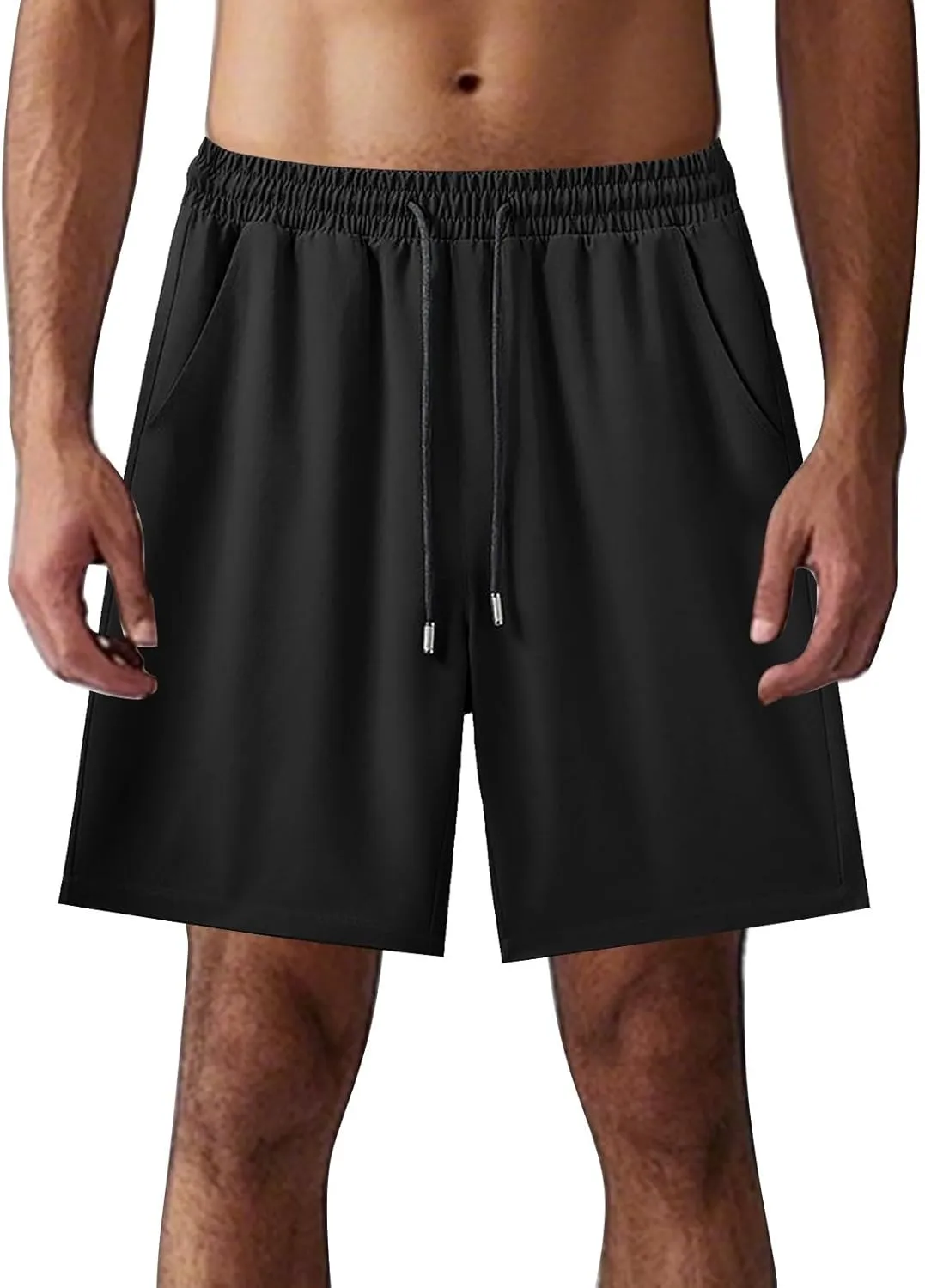 Ice Silk Shorts for Men Quick Dry Lightwight Wide Leg Sport Athletic Shorts
