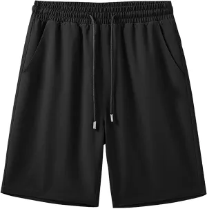 Ice Silk Shorts for Men Quick Dry Lightwight Wide Leg Sport Athletic Shorts