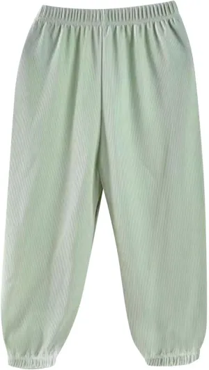 Ice Silk Summer Thin Joggers Pants for Girls Lightweight Casual Solid Loose Elastic Waist Sweatpants for 1-11 Years