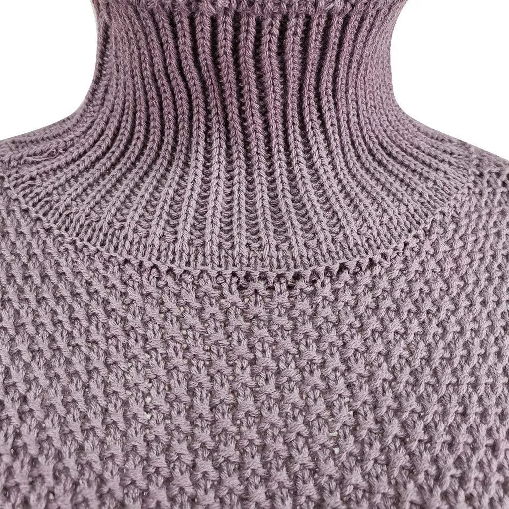 iLH Womens Oversized Sweaters Turtle Neck Solid Color Chunky Pullover Sweaters Fall Winter Cozy Boyfriend Sweaters Loose Fit