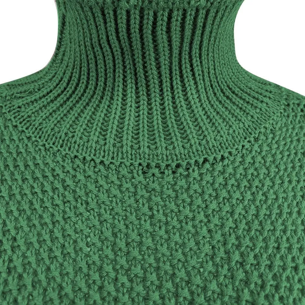 iLH Womens Oversized Sweaters Turtle Neck Solid Color Chunky Pullover Sweaters Fall Winter Cozy Boyfriend Sweaters Loose Fit