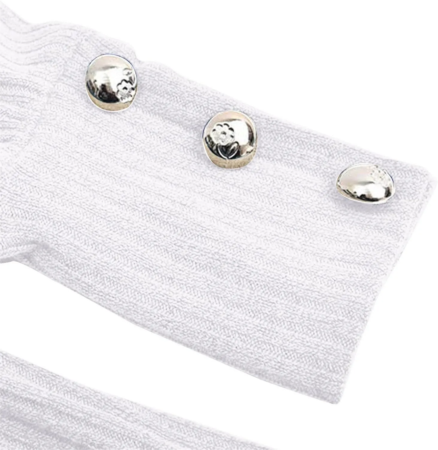 iLH Womens Vinatge Sweaters Gigot Sleeve Button Crewneck Pullover Sweaters for Women Fall Winter Leisure Elegant Sweaters
