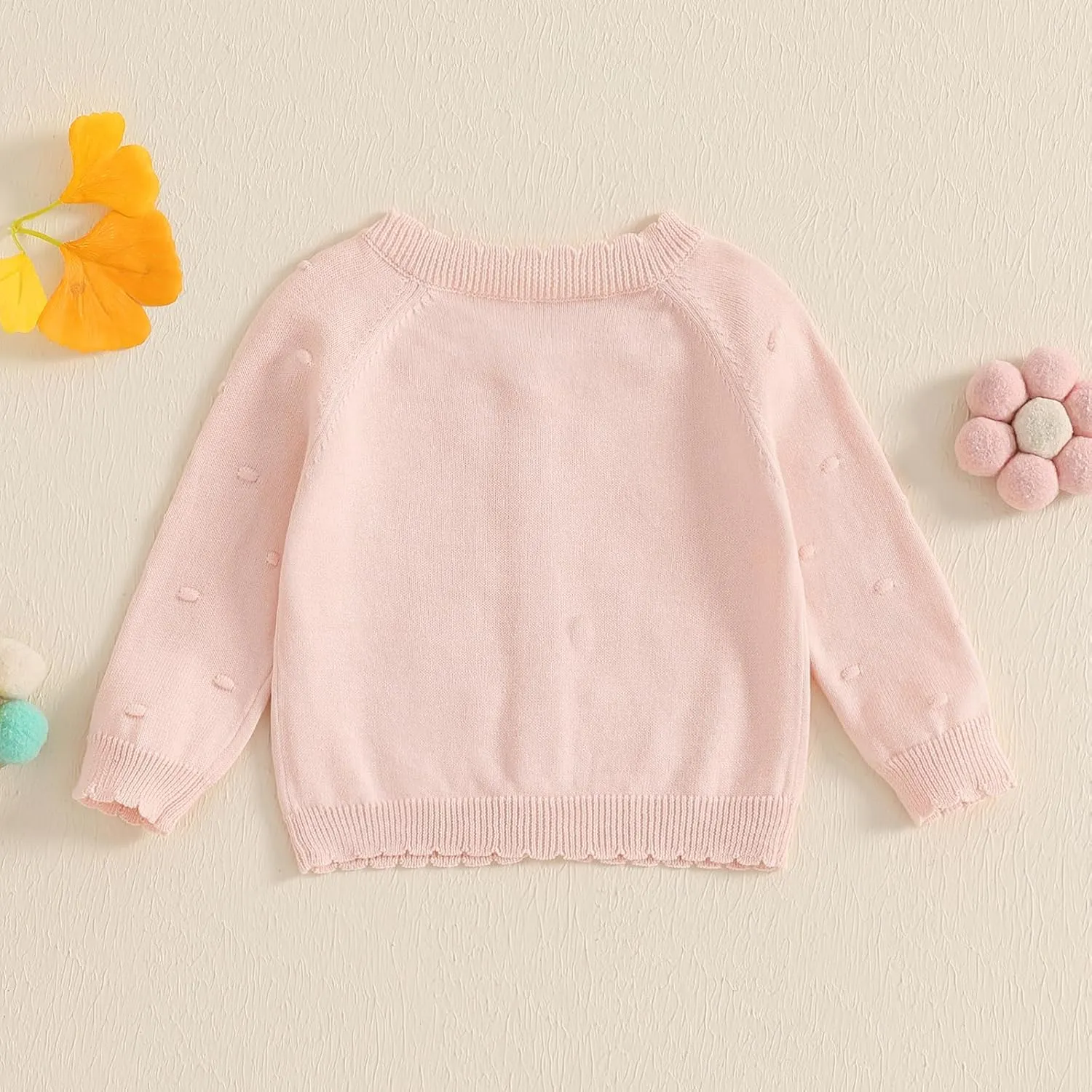 Infant Baby Girl Cardigan Sweater Long Sleeve Button Up Knit Sweatshirt Jacket Toddler Baby Girl Fall Outfits